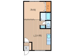 三笠高校前 徒歩10分 2階の物件間取画像